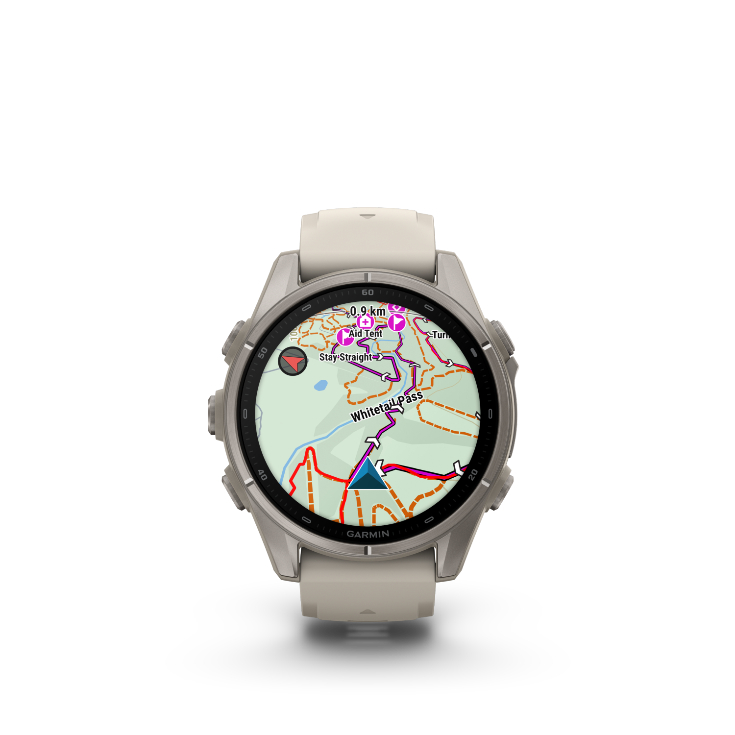 Garmin fēnix 9  - 43 mm Nebelgrau Titan 010-04761-01