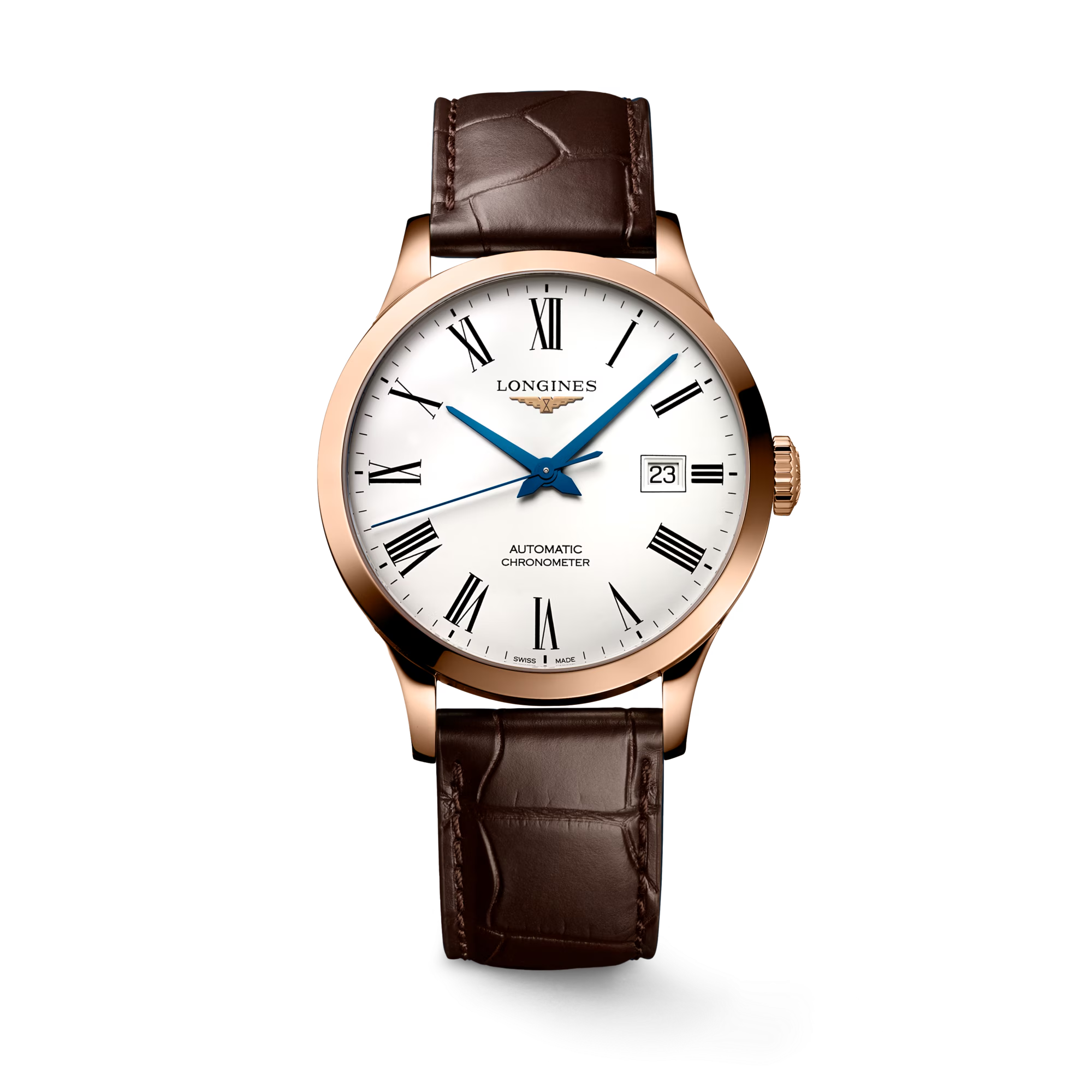 Longines Record 38,5 mm L2.820.8.11.2 bei Juwelier Hungeling