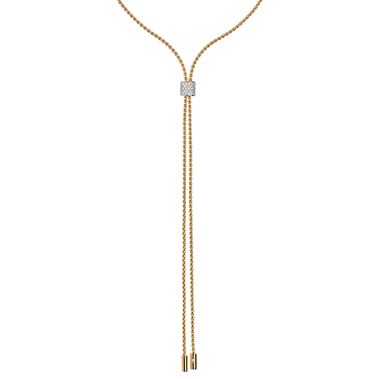 Fope Aria Gelbgold Slider Halskette mit Diamant-Pavé 89403CX_BB_G_GBX_070 bei Juwelier Hungeling