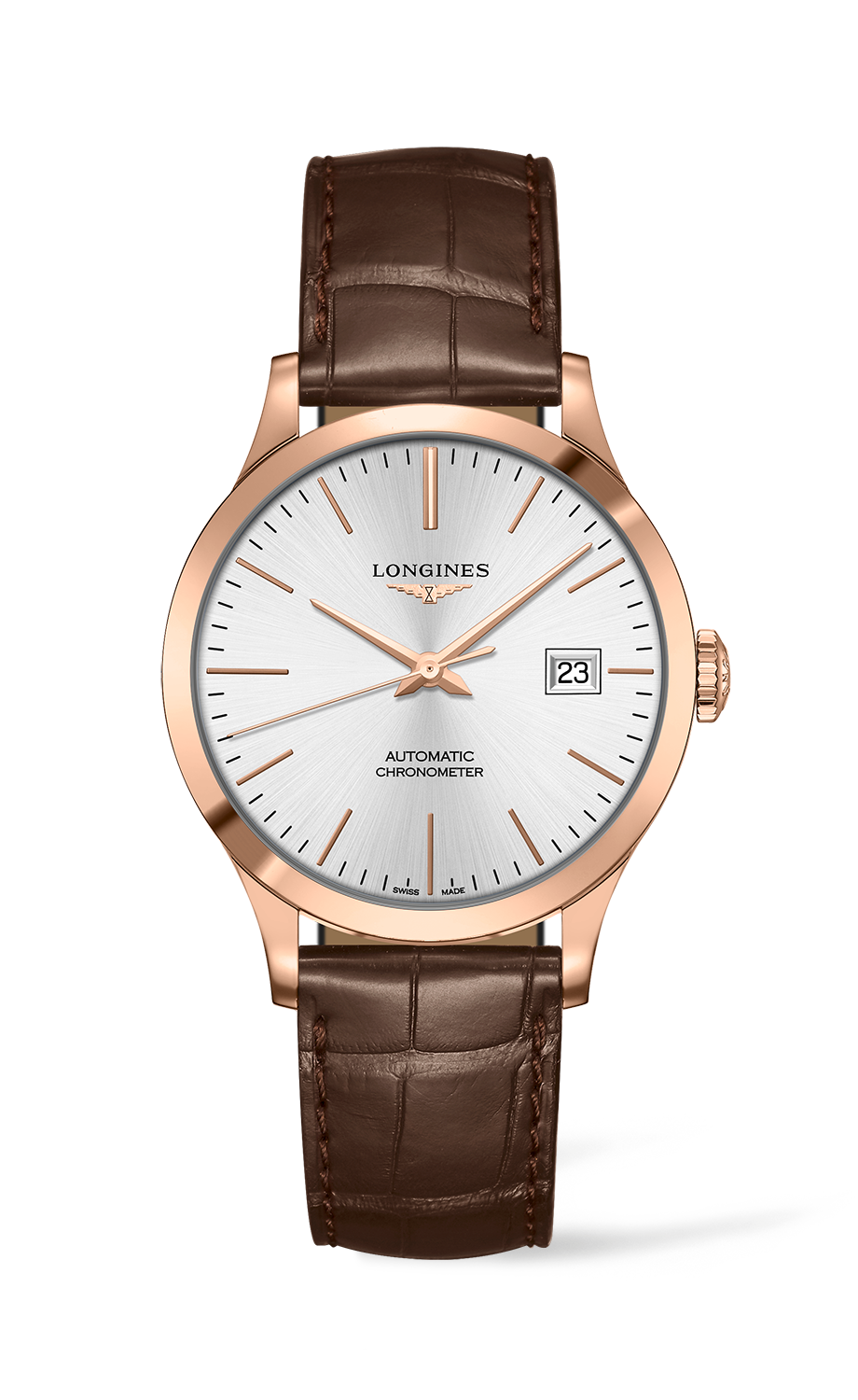 Longines Record Ø 38,5 mm L2.820.8.72.2 bei Juwelier Hungeling