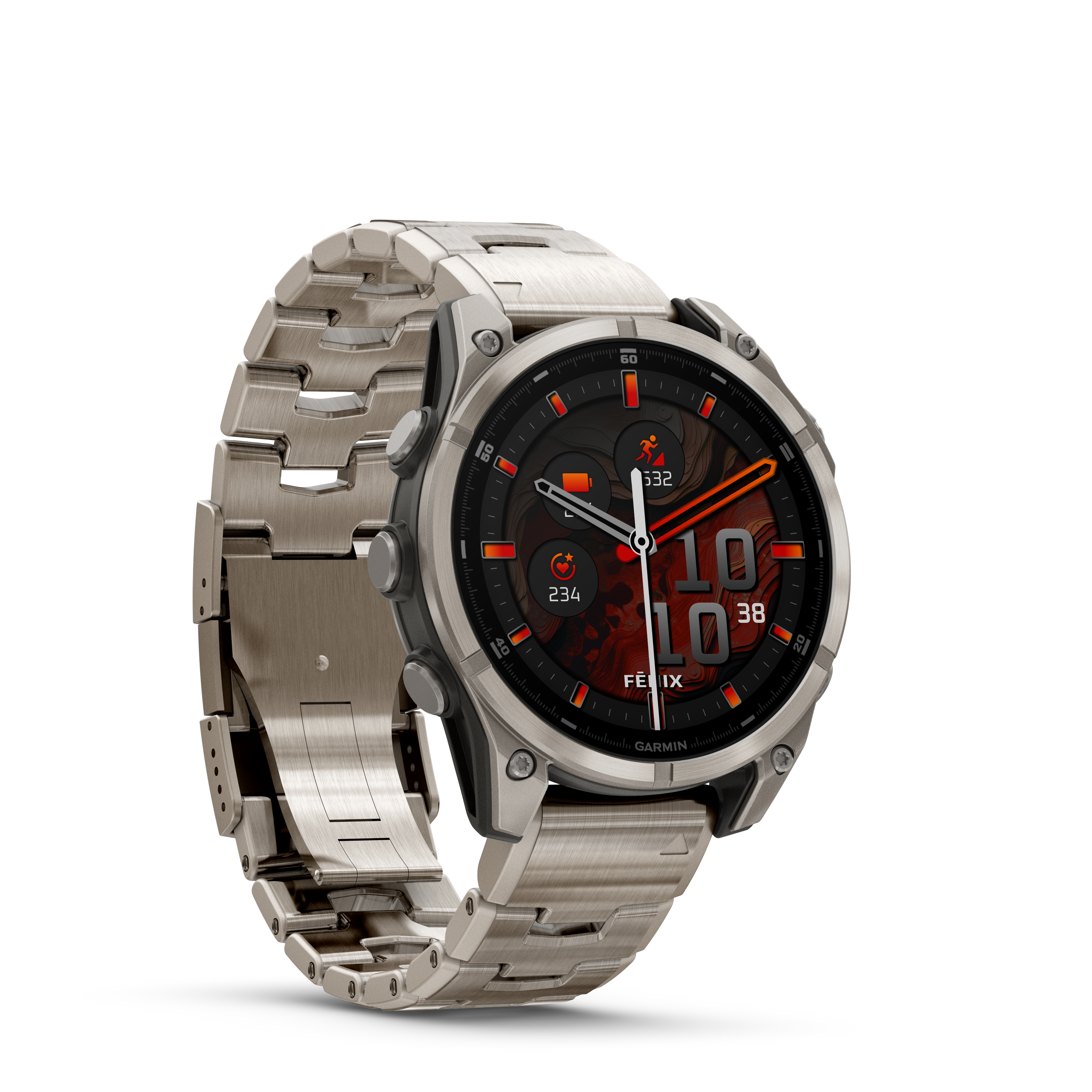 Garmin fēnix 8 - 47 mm AMOLED Sapphire Graphit/Titanium Titan 010-02904-40 bei Juwelier Hungeling