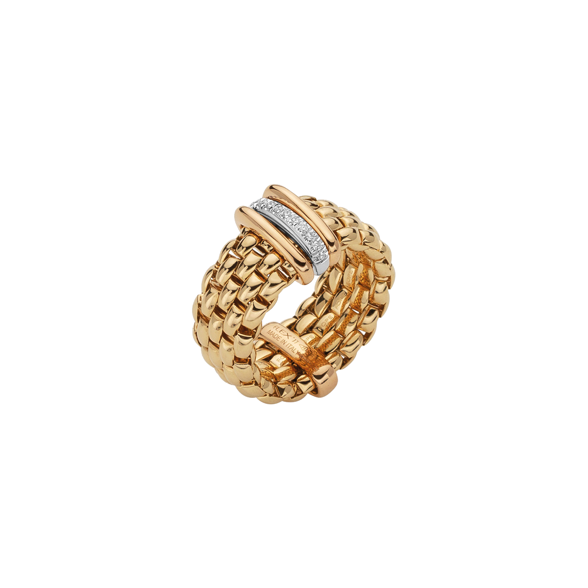 Fope Panorama Flex it Gelbgold Ring mit Diamanten AN587 BBR bei Juwelier Hungeling
