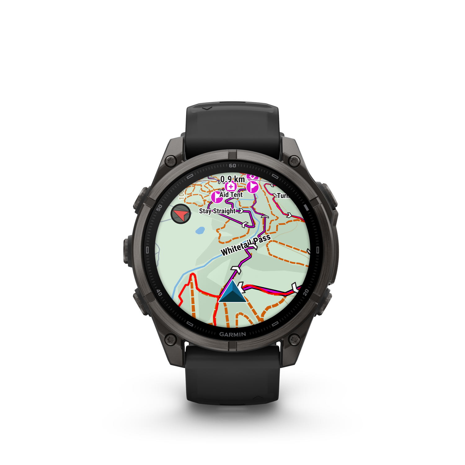 Garmin fēnix 9 – 47 mm Schwarz/Carbongrau DLC Titan 010-04762-11