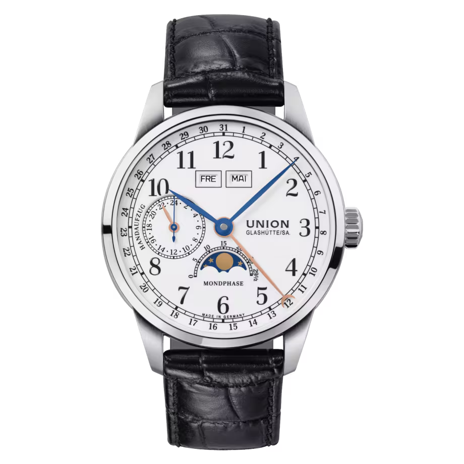 Union Glashütte 1893 Johannes Dürrstein Edition Mondphase D007.458.16.017.00 bei Juwelier Hungeling