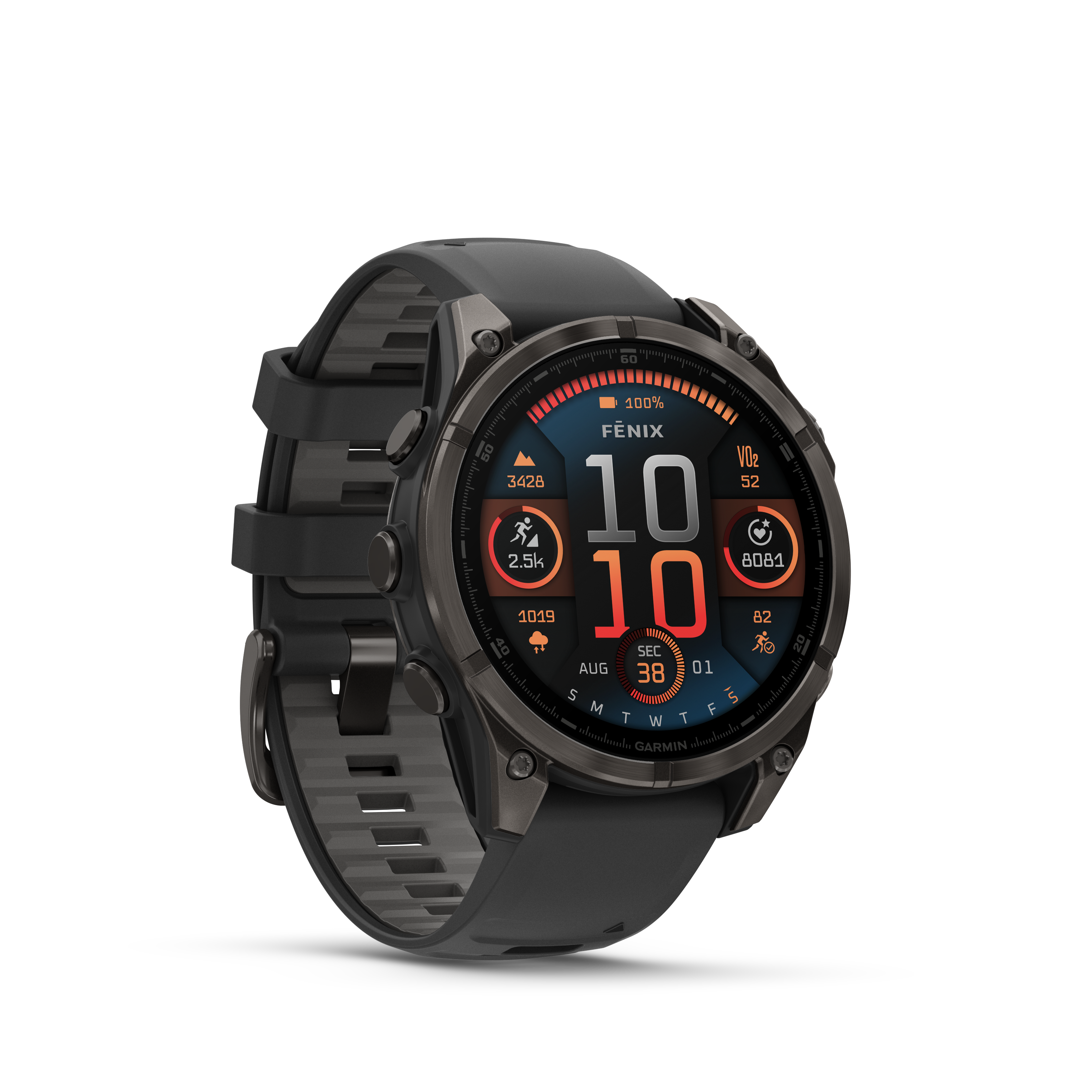 Garmin fēnix 8 - 47 mm AMOLED Sapphire Schwarz/CarbongrauTitan DLC 010-02904-21 bei Juwelier Hungeling
