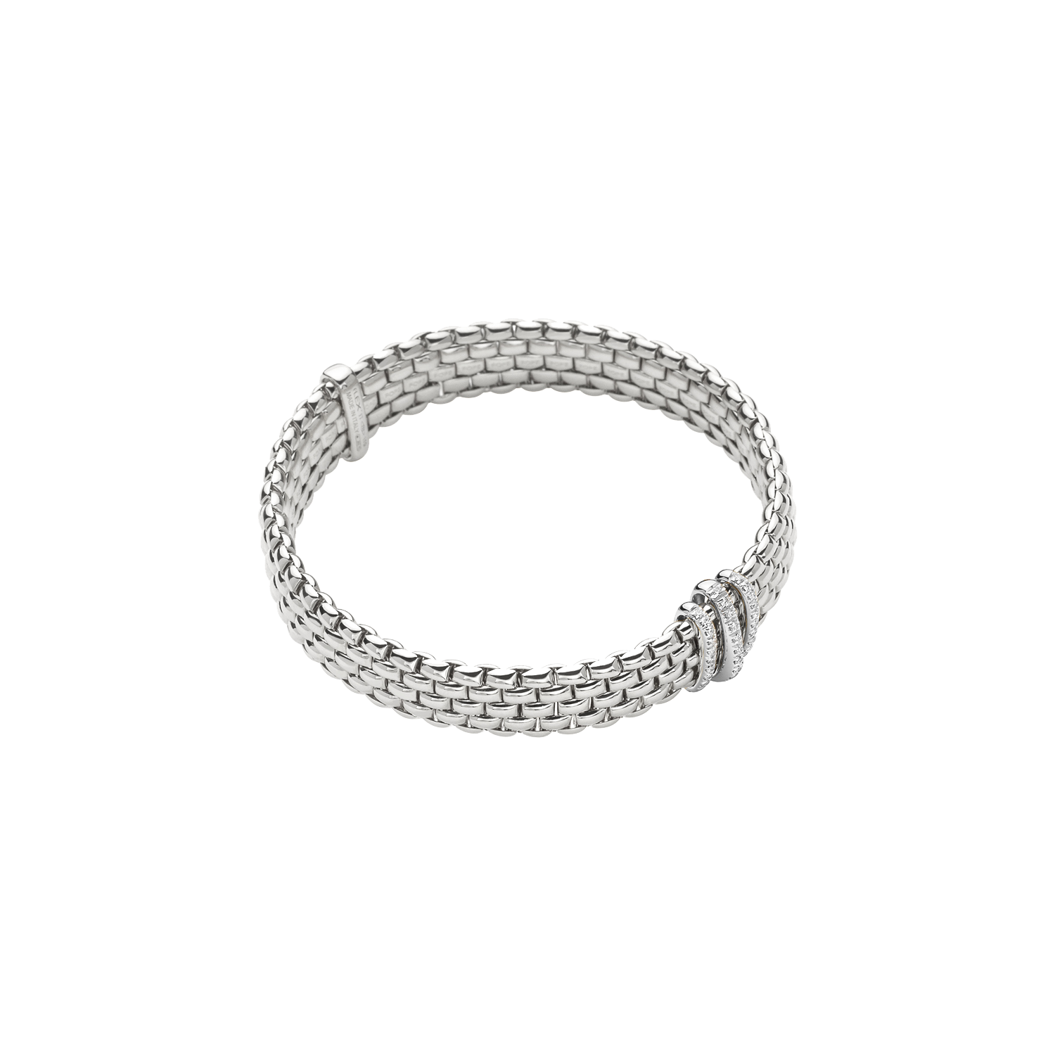 Fope Panorama Flex it Weißgold Armband mit Diamanten 587B PAVE bei Juwelier Hungeling