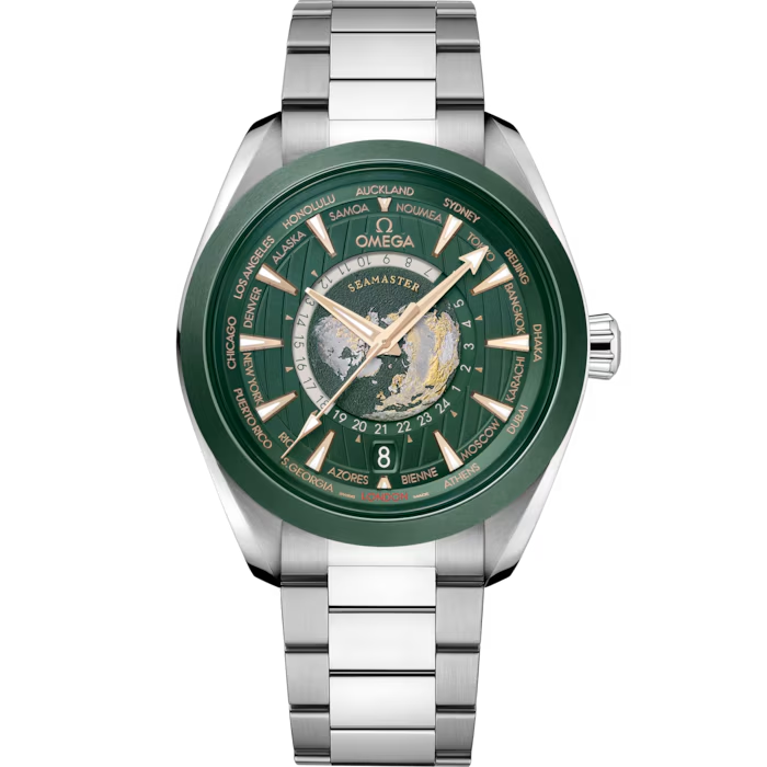 Omega Seamaster Aqua Terra 150M Worldtimer 220.30.43.22.10.001 bei Juwelier Hungeling