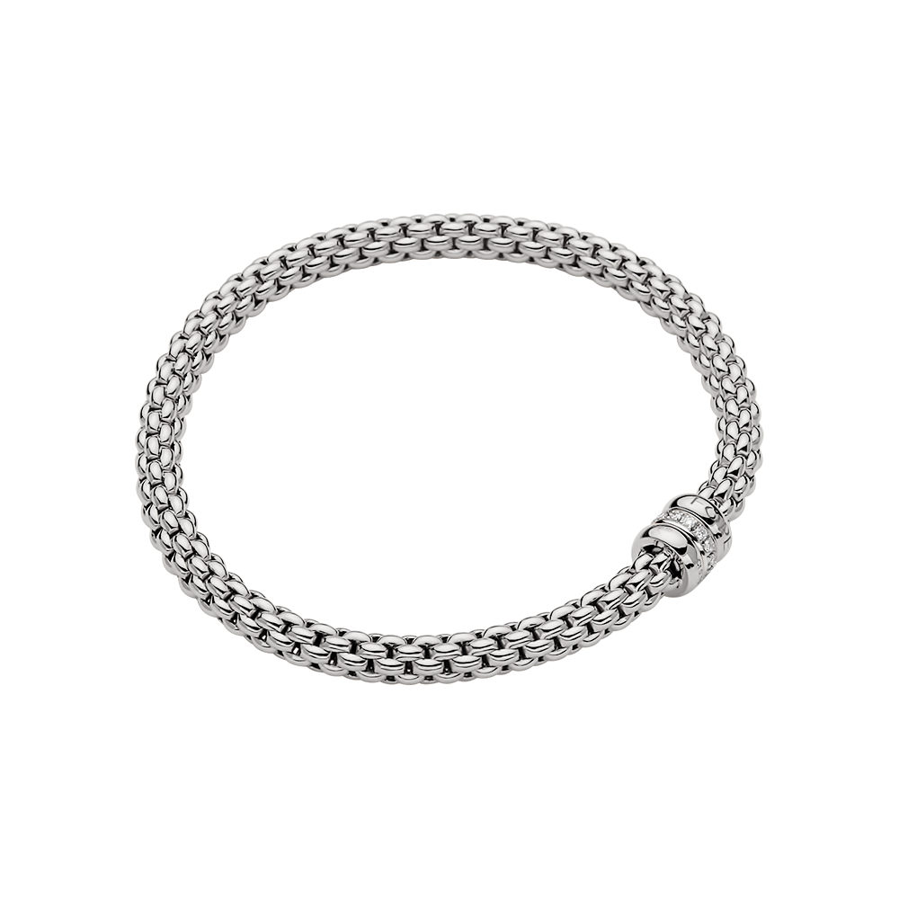 Fope Solo Weissgold Flex'it Armband 621B BBR bei Juwelier Hungeling