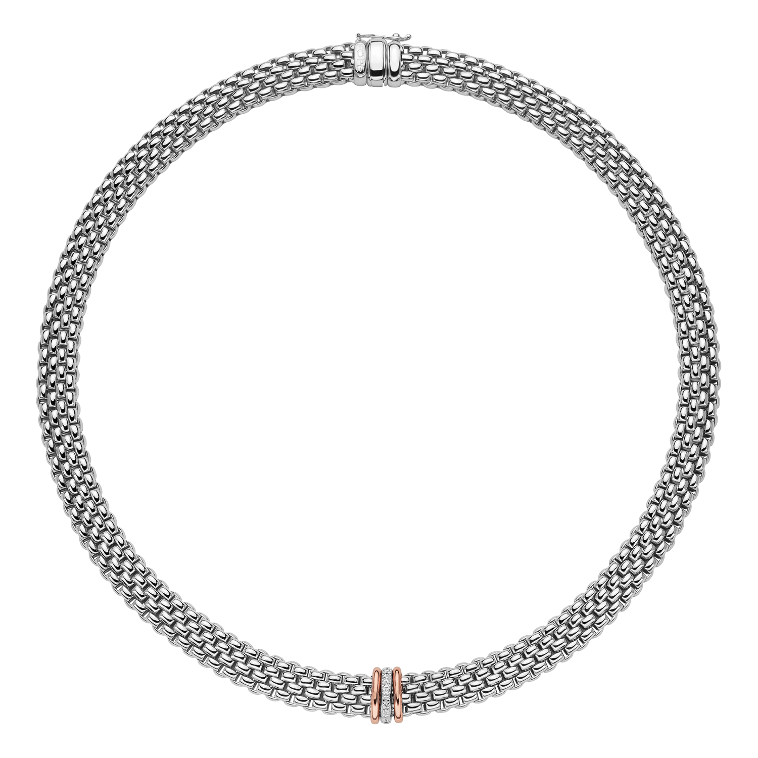 Fope Panorama Weissgold Collier mit Diamanten 587C BBR bei Juwelier Hungeling