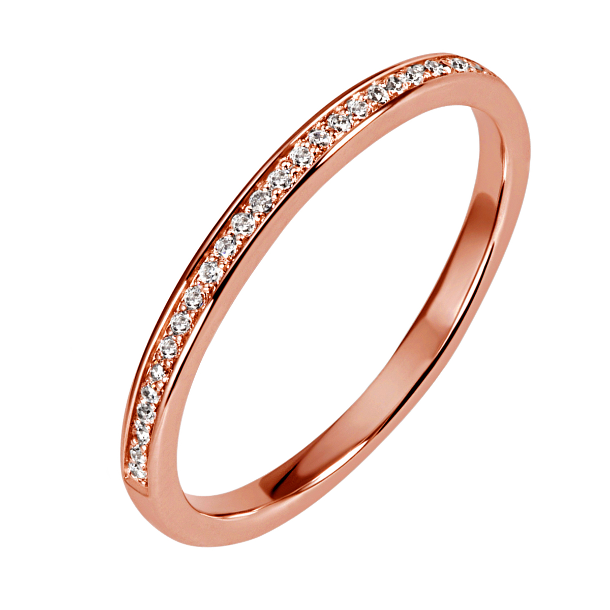 Memoire-Ring 585 Rotgold 29 Brill 0,11ct