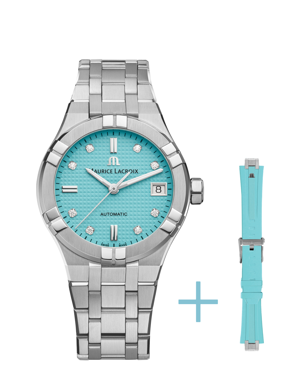 Maurice Lacroix Aikon Automatic Limited Summer Edition 35mm AI6006-SS00F-451-C bei Juwelier Hungeling