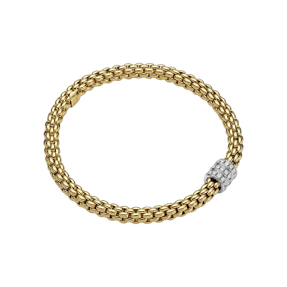 Fope Solo Gelbgold Flex'it Armband 623B BBR bei Juwelier Hungeling