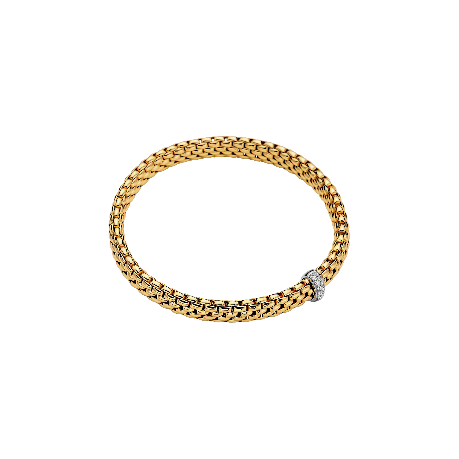 Fope Vendôme Flex it Gelbgold Armband mit Diamanten 560B-BBR bei Juwelier Hungeling