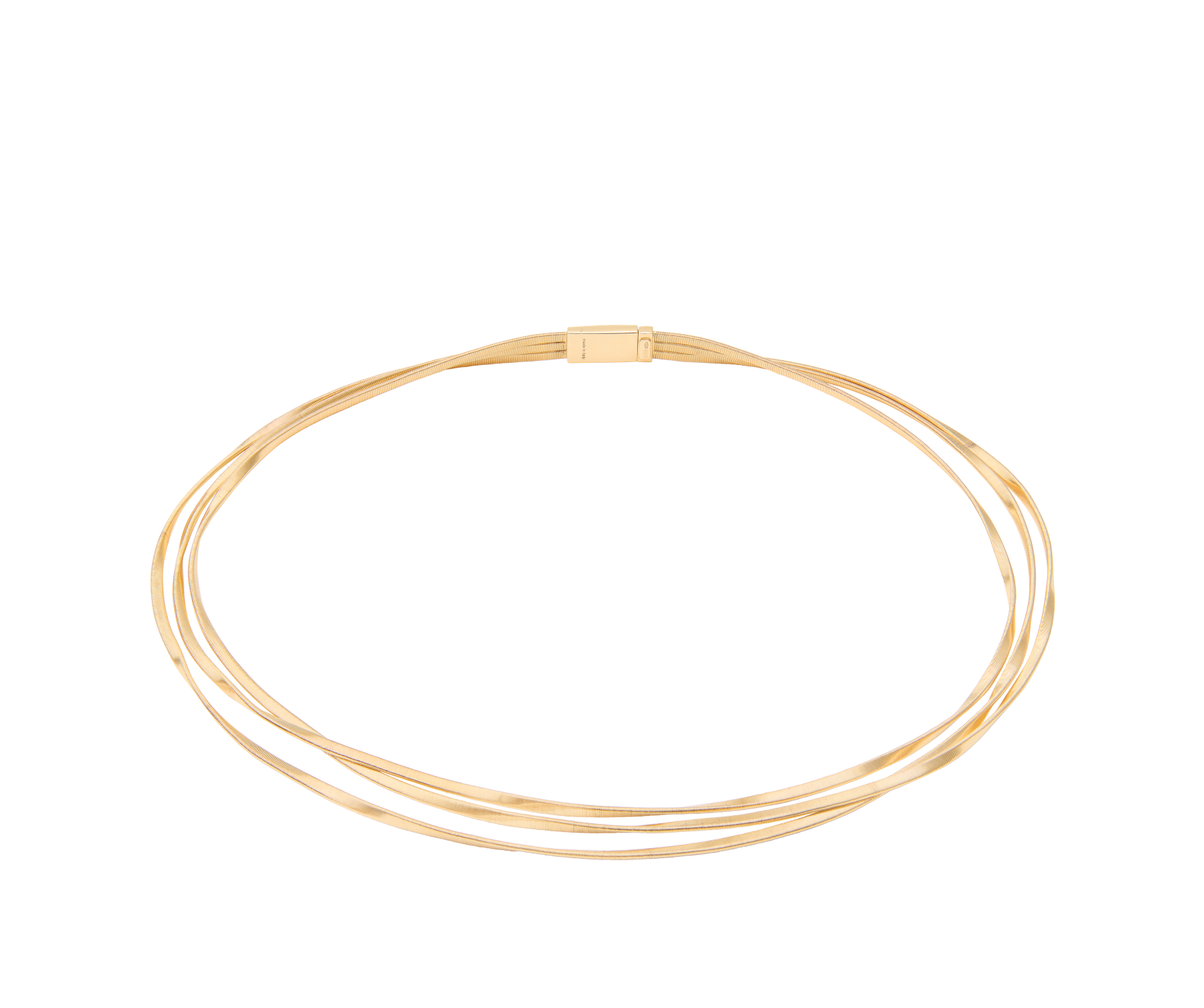 Marco Bicego Marrakech Dreireihige Halskette aus Gelbgold CG848__Y_01 bei Juwelier Hungeling