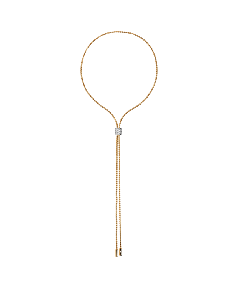 Fope Aria Gelbgold Slider Halskette mit Diamant-Pavé 89403CX_BB_G_GBX_070